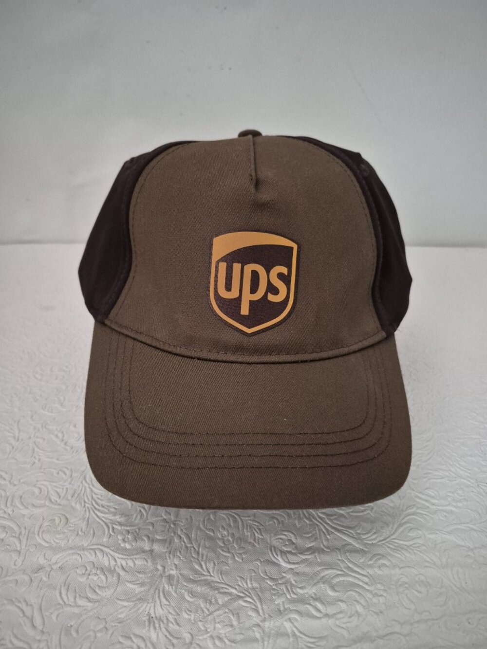 UPS Brown Logo Two-Toned Adjustable Strapback Trucker Hat Baseball Cap